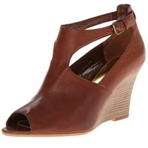 Ralph Lauren Chestnut Wedge Sandals Size 7